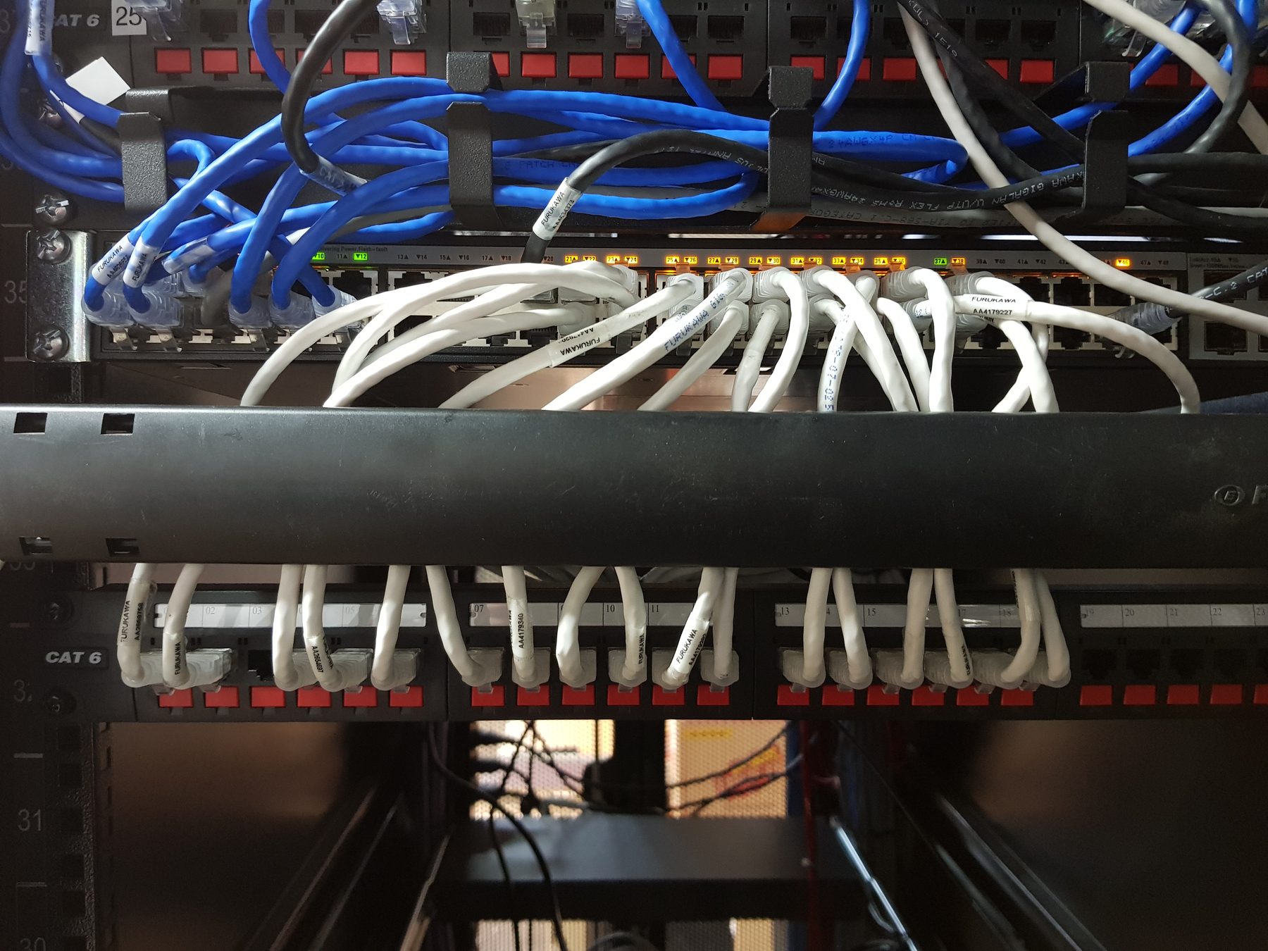 Cableado estructurado · rack CAT6