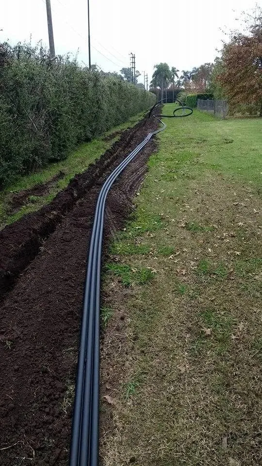 Tendido de fibra · tritubo soterrado